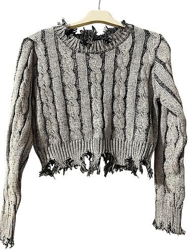 Qadın geyimləri: Qadınlar üçün isti sviterlər dəsti - Modellər: 4 ədəd 1) Pudra — 5