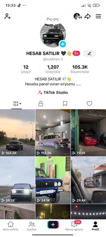 топаз авто: Məhsul: TikTok hesabı Təsvir: - 1 ay əvvəl açılmış aktiv TikTok — 1