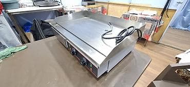 Paslanmayan poladdan elektrikli dəmir tavalı ızgara (flat top griddle)
