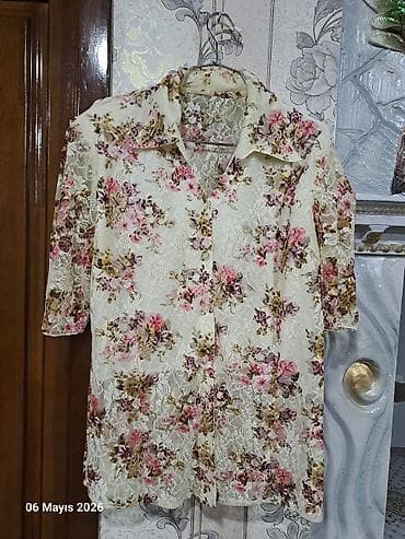 Qadın krujeva köynək-tunik - Material: nazik, nəfəs alan krujeva