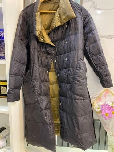 Uzun şişmə qadın palto - Model: uzun, düyməli şişmə palto - Rənglər