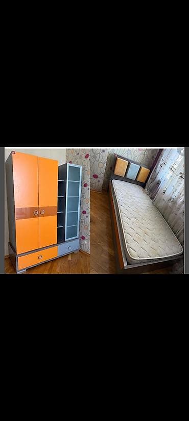 Oğlan və qız üçün, İşlənmiş, Təknəfərlik çarpayı, Dolab