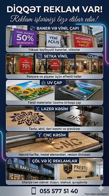 🎯 Çöl reklamı, Avtomobil brendinqi, Genişformatlı çaplar – 20%