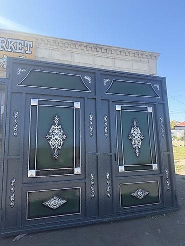 демир дарваза: Новый Железо Дворовые ворота, Распашные, 3 м, Механические, С дверью, Есть кредит, Платная установка, Самовывоз, Платная доставка, Доставка в районы — 4