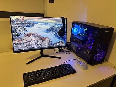 komputerlər: Masaüstü komputer satılır tam ideal vəziyyətdə monitor yeni alınıb — 1