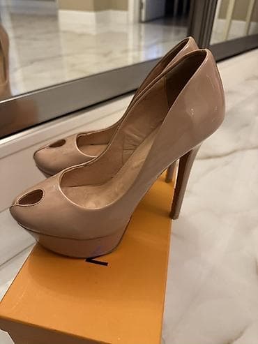 ayaggabı: Sergio Rossi qadın platforma dikdaban ayaqqabıları - Model: Peep-toe — 1