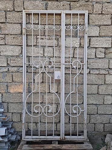 Dəmir barmaqlıq qapılar və pəncərə üçün barmaqlıq dəsti - Material — 4