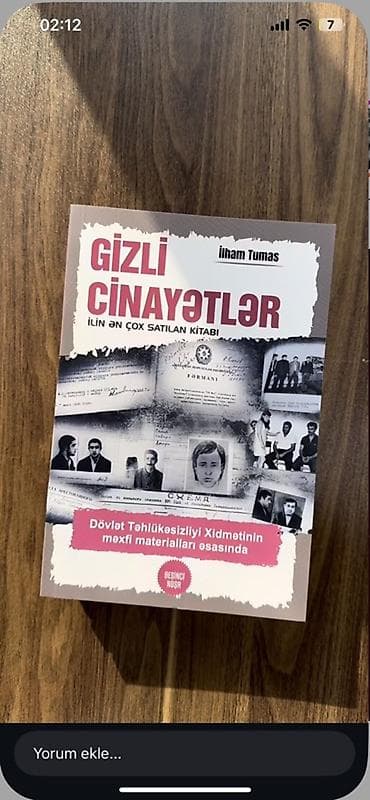 Məhsul: Kitab – “Gizli Cinayətlər” (İlham Tumas) Xüsusiyyətlər: -