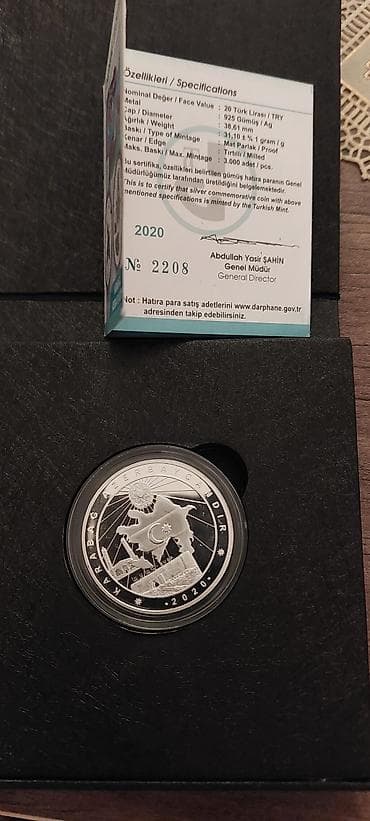 qarabag imzali forma: Məhsul: “Qarabağ Azərbaycandır” gümüş xatirə sikkəsi – Türkiyə — 2