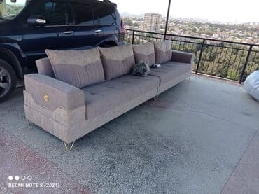 Divan və masa dəstləri: Künc divan, Yeni, Açılmayan, Bazasız, Vеlur parça, Pulsuz çatdırılma — 4