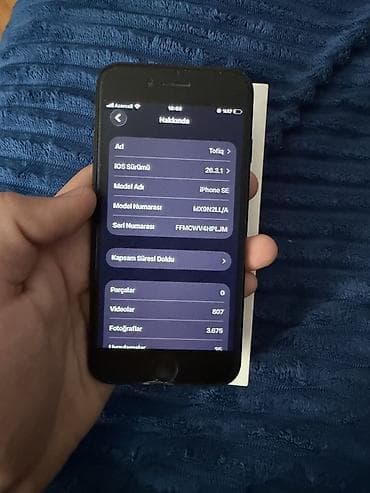 iphone 10 s: IPhone SE 2020, 64 GB, Qara, Barmaq izi — 8