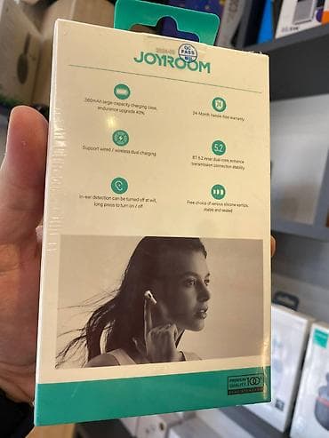 isti: Yeni Simsiz (Bluetooth) Qulaqcıqlar, Joyroom, rəng - Ağ — 2