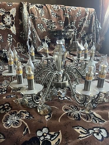 Çılçıraq, 10 və daha çox lampa, Metal