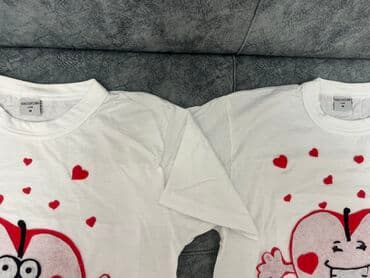 alyanslarin qiymeti: Cütlüklər üçün köynəklər. cütü 40 AZNdir. Razmer hər ikisinin M-dir — 3