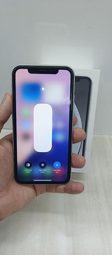 iphone x ekran: IPhone Xr, 256 GB, Ağ, Face ID — 10