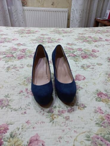 туфли с силиконовыми вставками: Туфли, Размер: 37, цвет - Синий, Новый — 3