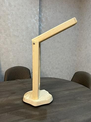 Картины и портреты: Taxta masa lampası – əl işidir - Material: təbii ağac (yumşaq — 2