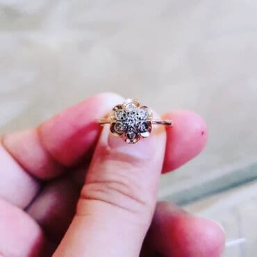 nişan üzükleri: Nişan, Üzük, Sarı qızıl, 583 Əyar, Brilyant, 0-0.25 Karat — 4