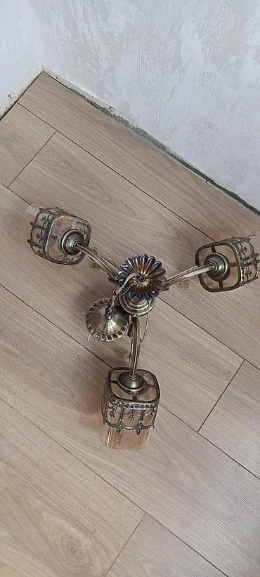3 reqemi: Çılçıraq, 3 lampa, Metal — 2