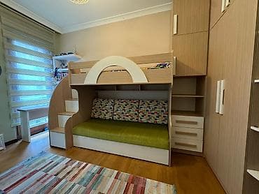 ucuz servantlar: Oğlan və qız üçün, İkinəfərlik çarpayı — 8