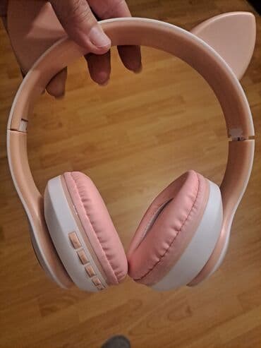 беспроводные наушники в баку цена: Məhsulların təsviri: 1) Pişik-qulaqlı simsiz qulaqlıq - Rəng: açıq — 1