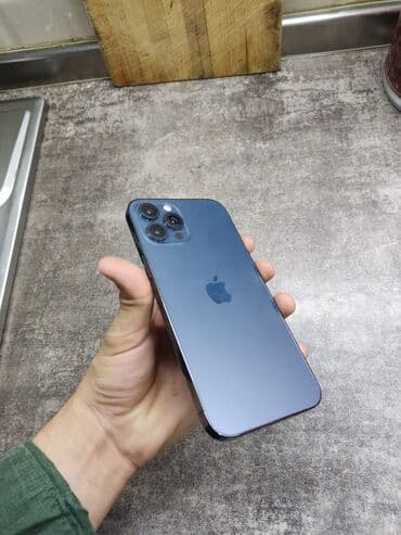 notbuk islenmis: IPhone 12 Pro Max, 128 GB, Pacific Blue, Face ID — 3