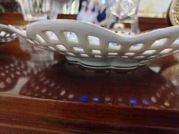 meyvəli tortlar: Tort və şiriniyyat qabı, rəng - Ağ, Farfor, Çexiya — 4