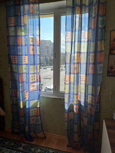 тюль белый: Yeni, Tül, rəng - Göy — 1