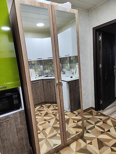 2 qapılı, Siyirməli, Qəhvəyi, Digər material, Açılan, Düz dolab — 6