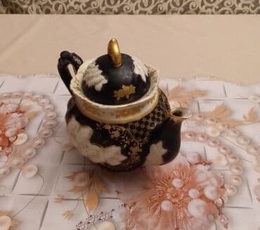 Daewoo: Dekorativ Bəzəkli Farfor 1 Litr Həcmli Porselen Çaydan. - — 3