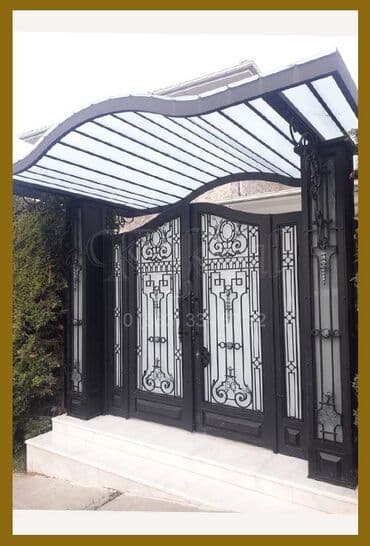 hasar ustu jaluz: Металл Дворовые ворота, Распашные — 2