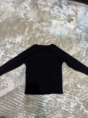 черная шифоновая рубашка: Qadın uzunqollu bluz - Rəng: Qara - Ön hissədə ağ yazı: “BLACK CHOC” - — 2