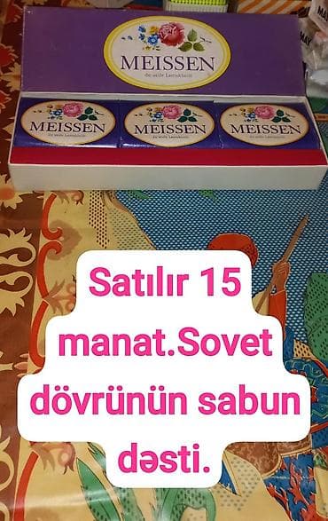 bayram: - Meissen “die weiße Lavendelseife” sabun dəsti – 3 ədədlik qutu — 1