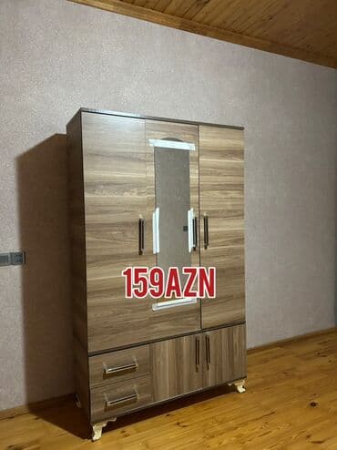 Açılan, 3 qapılı Düz dolab, Qarderob, paltar dolabı