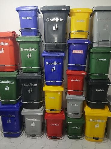 Plastik “Goodbin” tullantı qutuları - Təyinat: məişət, ofis, obyekt — 5