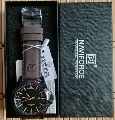 gumuş uzuklər kişi ucun: Yeni, Qol saatı, NaviForce, rəng - Qara — 8