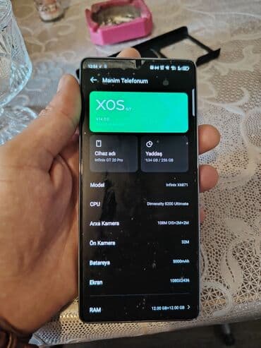 infinix gt 20 pro qiyməti: Infinix GT 20 Pro, 256 ГБ, цвет - Черный, Face ID — 2