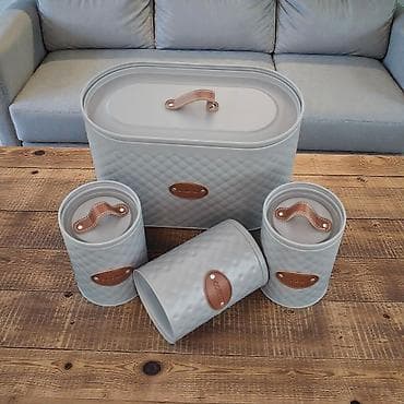 ag saat: Mətbəx üçün 4-lü saxlama dəsti - Dəst tərkibi: 1 ədəd böyük “BREAD” — 3