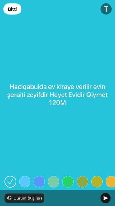 türkanda ev: 2 kv. m, 3 otaqlı, Qaz, İşıq, Kommunal xətlər qoşulmayıb — 1