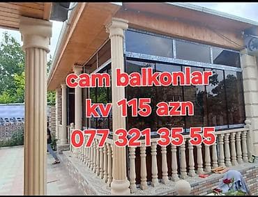 plastik boru satisi: Məhsul/Xidmət: Cam balkon və plastik pəncərə sistemləri - Cam — 1