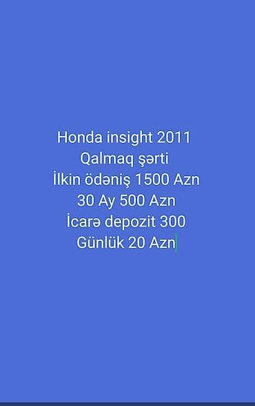 boltla elaqe nomresi: Günlük, Honda, Qalmaq şərti ilə — 1