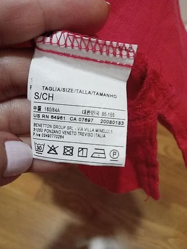 United Colors of Benetton qadın köynəyi bluzka.kofta S olcu 100% ketan — 3