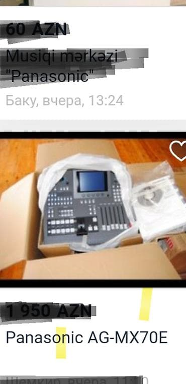 Barabanlar: Panasonic -MX70 – peşəkar video mikser və switcher Xüsusiyyətlər: - 8 — 4