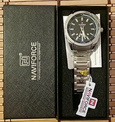 qizil brasletler: Yeni, Qol saatı, NaviForce, rəng - Qara — 3