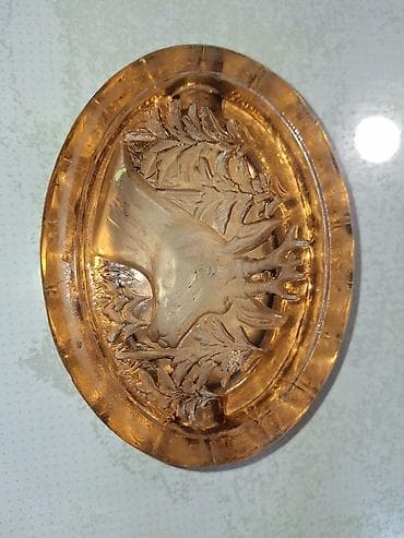 karaca: Винтажная пепельница. Медное стекло. Состояние идеальное. Страна — 8