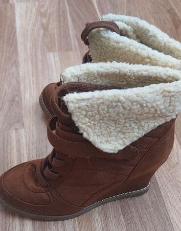 brend qadin ayaqqabilari: Ölçü: 37, rəng - Qəhvəyi, Yeni — 3