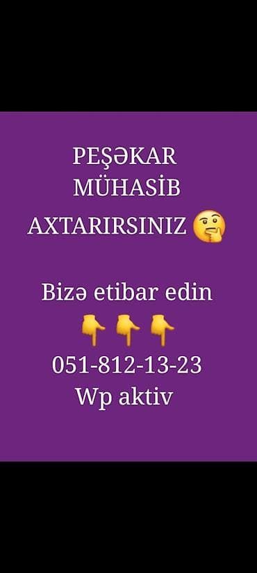 muhasib axtarilir: Vergi yoxlamasından narahatsınız ? Kirayə vermisiniz amma vergiyə görə — 1