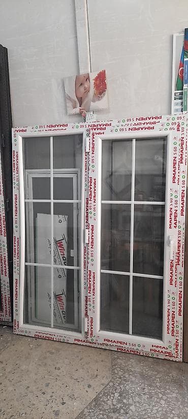 İşlənmiş İkiqat şüşə paketi Plastik pəncərə, Еni: 120 sm, Uzunluğu: 150 sm, Ödənişli quraşdırma — 2