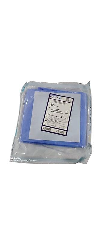 Tək steril cərrahi standart xalat (mavi rəng) Yerli və Türkiyə