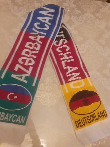Декор и интерьер: Futbol azarkeşləri üçün ikiüzlü sharf Bir üzü “AZƏRBAYCAN” — 3